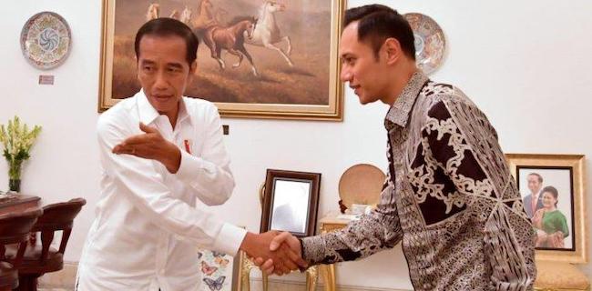 Presiden Joko Widodo dan Ketua Umum Partai Demokrat Agus Harimurti Yudhoyono (AHY)