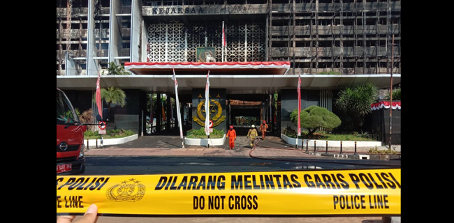 Gedung Kejagung di Jakarta kebakaran, foto 23 Agustus 2020/RMOL