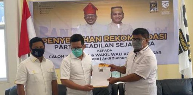 PKS beri rekomendasi untuk pasangan Irman Yasin Limpo (None)-Andi Zunnun Nurdin Halid untuk Pilwalkot Makassar 2020/Istimewa