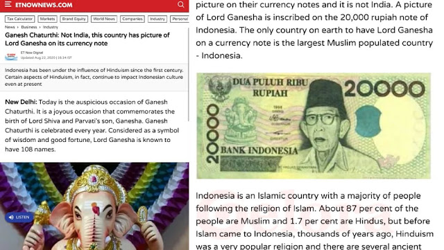 India Puji RI: Negara Muslim Terbesar, Tapi di Uang Rupiah Ada Gambar Dewa Hindu