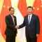 Presiden Jokowi bersalaman dengan Presiden China Xi Jinping