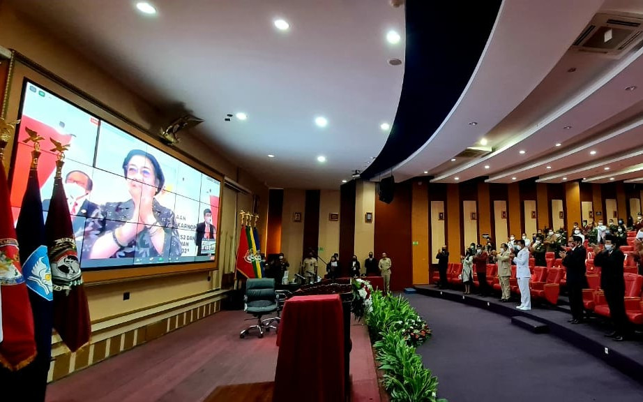 Megawati Orasi Kebangsaan, Prabowo Inspektur Upacara
