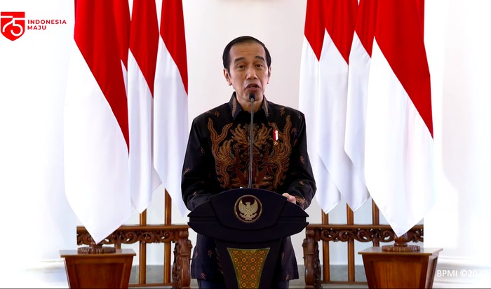 Presiden Jokowi, 26 Agustus 2020, dalam acara Aksi Nasional Pencegahan Korupsi. (Dok. YouTube Sekretariat Presiden)detik.com