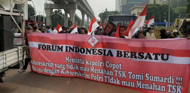 Massa aksi dari Forum Indonesia Bersatu (Foto: Rmol.id)