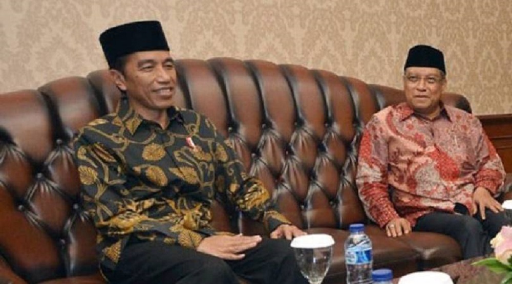 KH Said Aqil Siradj bersama Jokowi