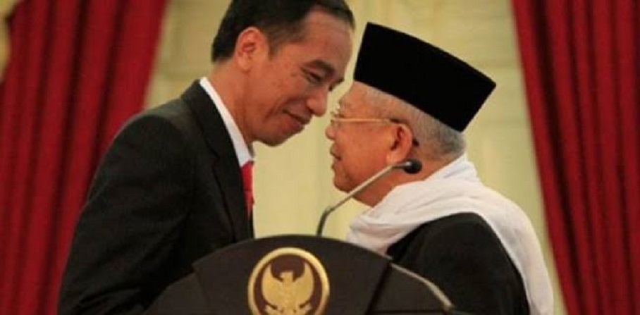 Presiden Jokowi bersama Wapres Maruf Amin