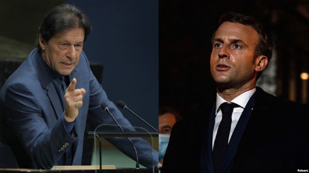 PM Imran Khan dan Presiden Prancis Emmanuel Macron