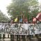Mahasiswa Demo Besar Satu Tahun Jokowi Berusaha Masuk Ring Satu Istana