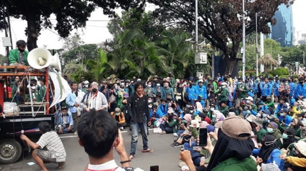Sejumlah Mahasiswa Ditangkap Saat Demo di Istana Bogor