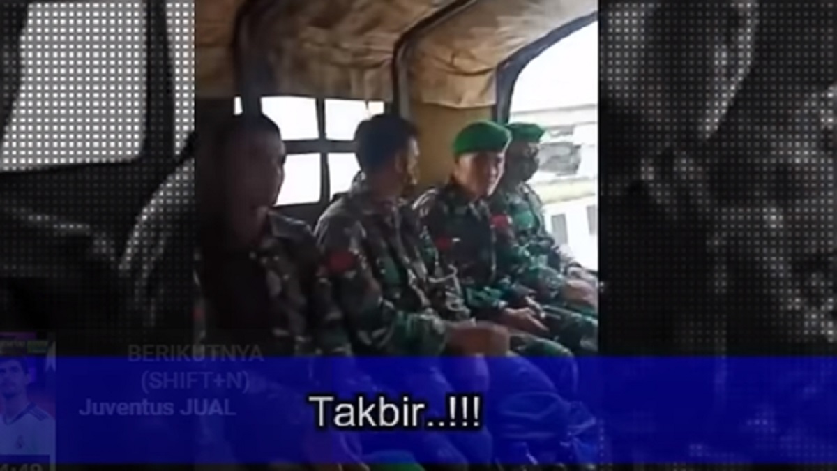 Prajurit TNI Teriak "Kami Bersamamu Habib Rizieq"