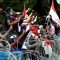 Massa dari BEM Seluruh Indonesia melakukan aksi unjuk rasa menolak UU Cipta Kerja