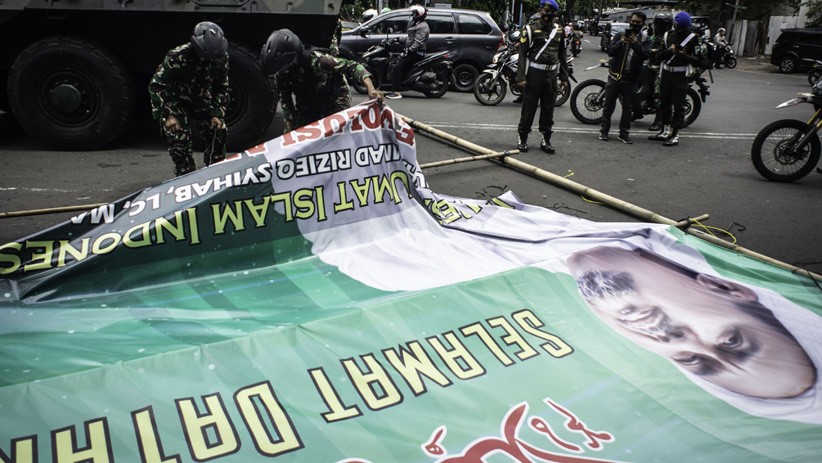 TNI Bersihkan Atribut FPI, Ansor NU Blitar: Wajar, Mungkin TNI Sudah Gregetan