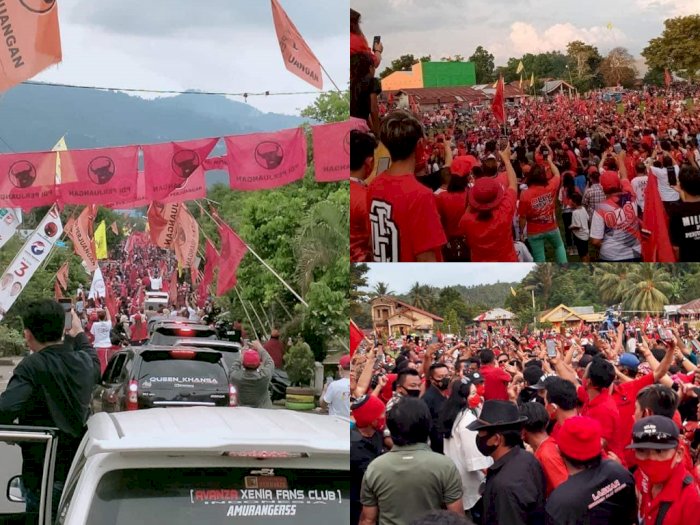 Geger Kerumunan Massa pada Acara Politikus PDI Perjuangan, Netizen: Yang Ini Mah Bebas