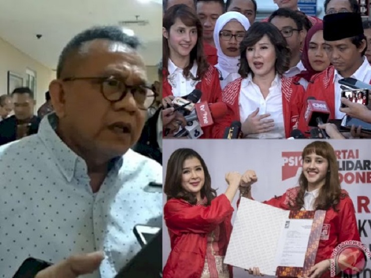 Wakil Ketua DPRD DKI Jakarta Mohammad Taufik dan para petinggi PSI