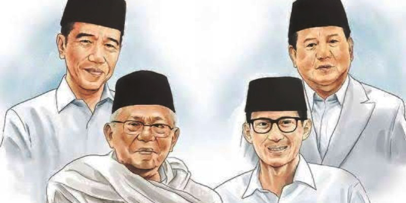 Jokowi-Maruf dan Prabowo-Sandi