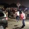 Reka adegan saat polisi mengepung mobil Chevrolet Spin berisi anggota laskar FPI di rest area KM 50, Karawang, Jawa Barat