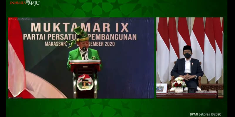 Di Hadapan Jokowi, Suharso Monoarfa Tegaskan Target PPP Menangi Pemilu 2024