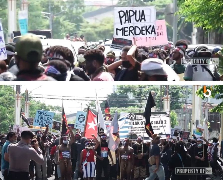 Demo Tuntut "Papua Merdeka" Berlangsung di Surabaya, Netizen Pertanyakan Dimana Banser Sang Garda Depan Penjaga NKRI