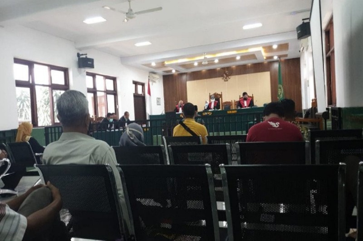 Suasan sidang kasus dangdutan Wakil DPRD Tegal
