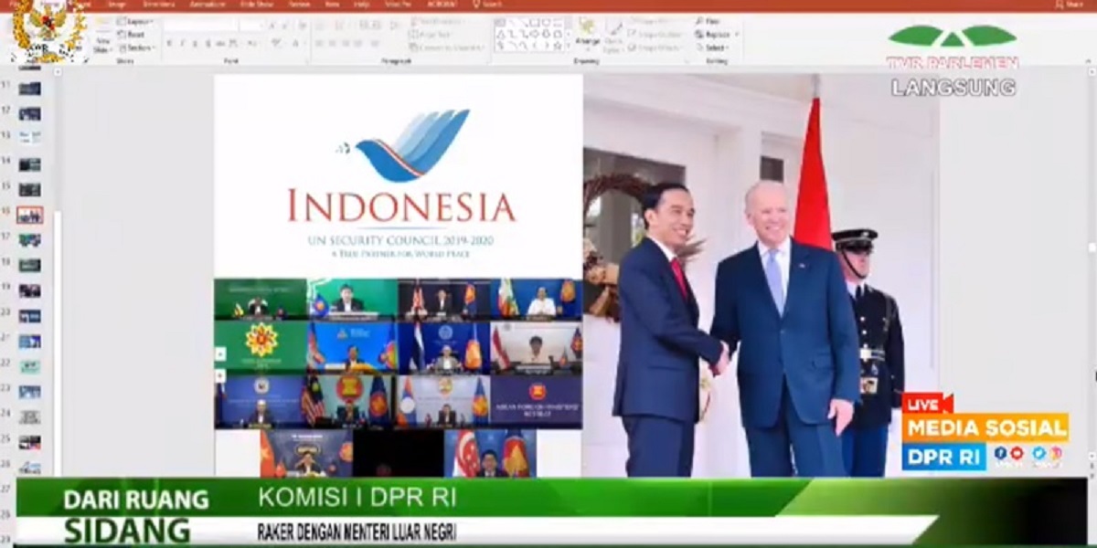Pamer Foto Jokowi Dan Biden, Menlu Retno Kena Tegur Komisi I DPR