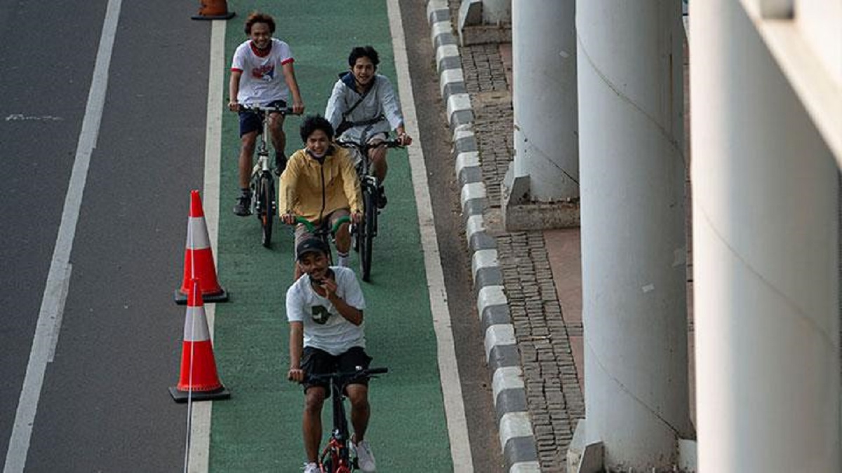 DKI Jakarta Bangun Jalur Sepeda Permanen 11,2 Kilometer di Jalan Sudirman-Thamrin