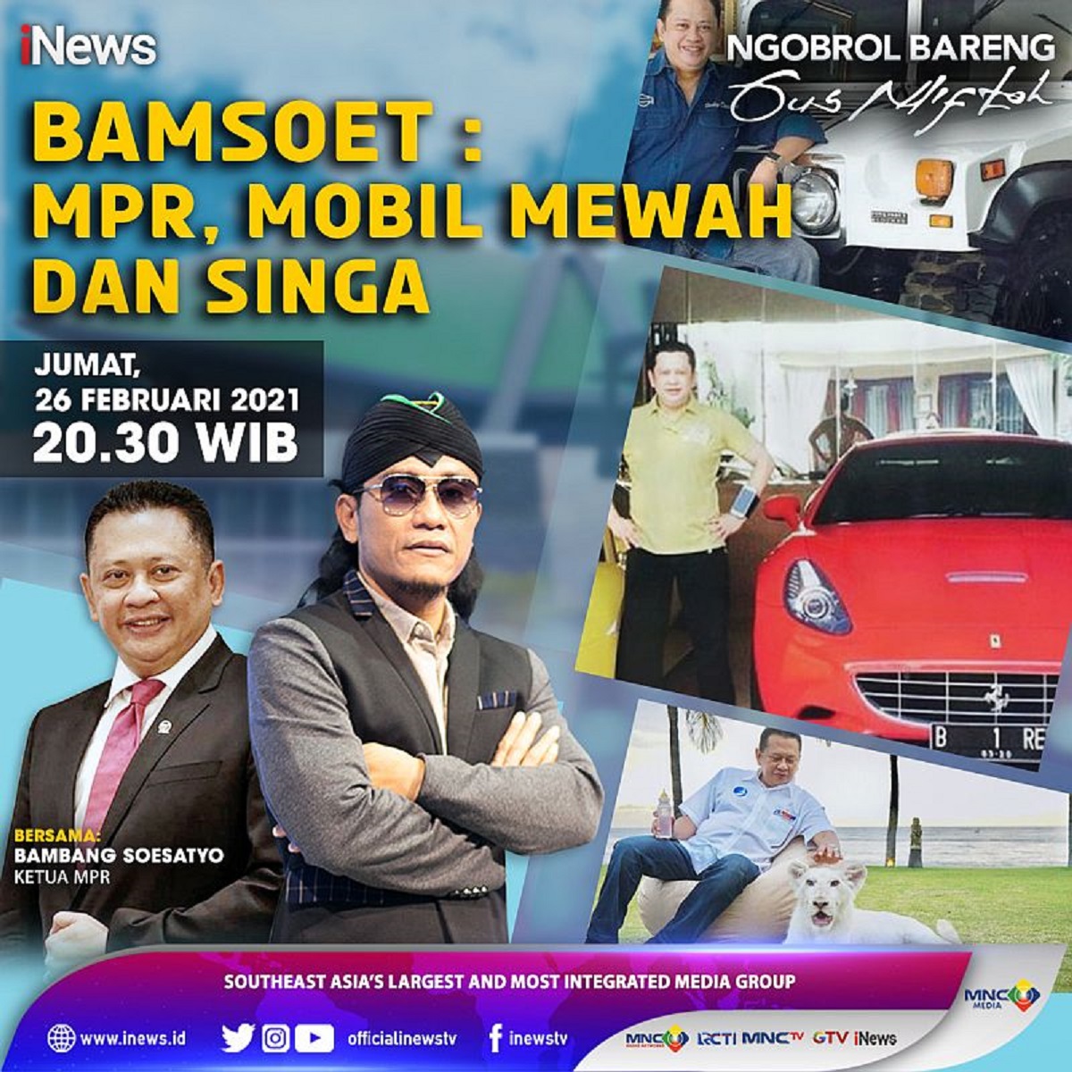 Ketua MPR Bambang Soesatyo : Antara MPR, Mobil Mewah dan Singa