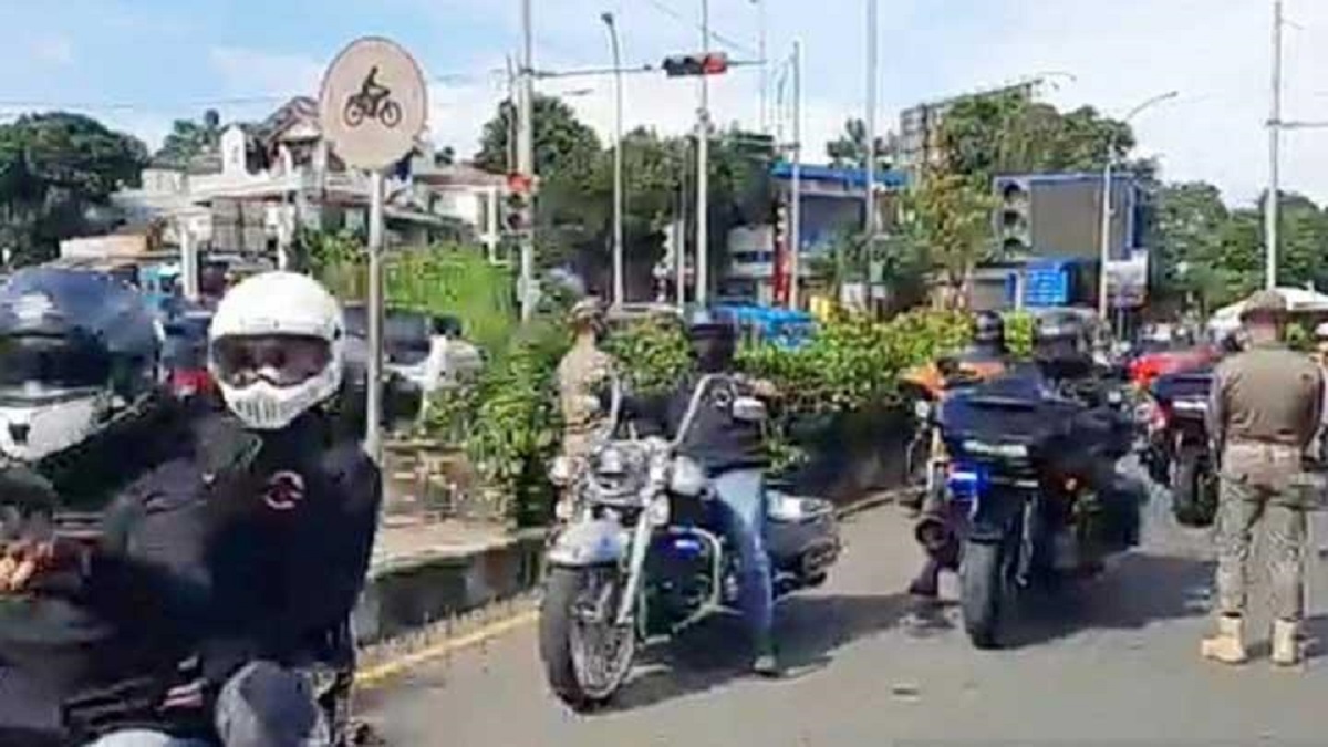 Dikawal Polisi, Konvoi Moge di Bogor Lolos Tak Diperiksa Ganjil Genap