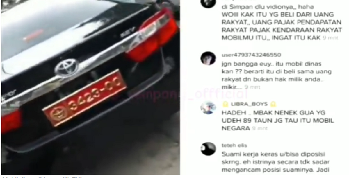 Wanita Viral Pakai Plat TNI Akhirnya Minta Maaf, Ternyata Buat Plat Bodong di Bandung