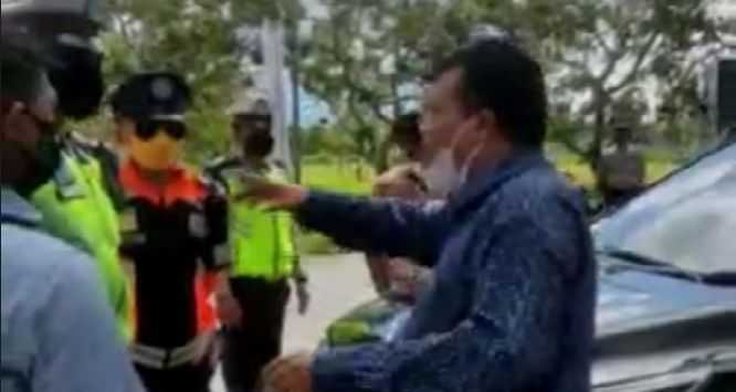 Najamuddin Mustafa Ribut Dengan Polisi di Pos Penyekatan, PAN Minta Maaf