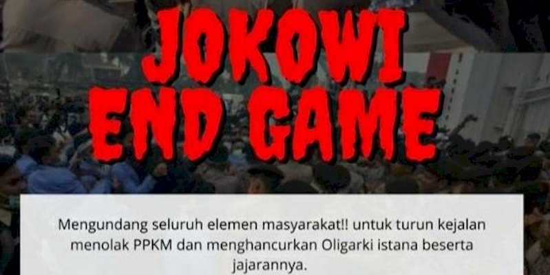 Joman Tuding Seruan Aksi Jokowi End Game Ditunggangi Elite Provokator