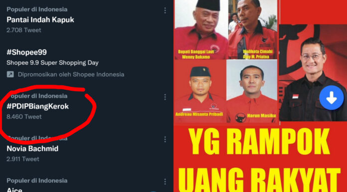 'PDIP Biang Kerok' Trending, Netizen: Ngaku Partai Wong Cilik, Padahal Partai Licik