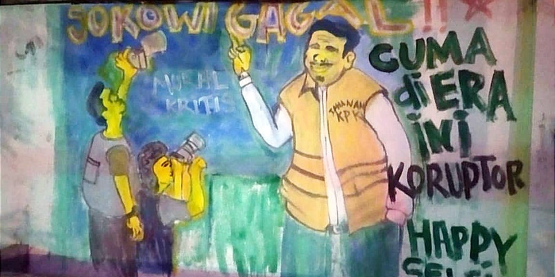 Mural "Jokowi Gagal!" Ada di TIM, Malam Dibuat tapi Paginya Dihapus Paksa