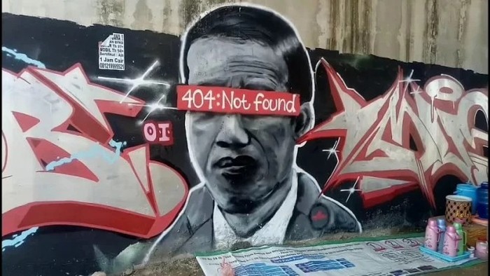 Polisi Buru Pembuat Mural 'Jokowi 404: Not Found': Presiden Lambang Negara