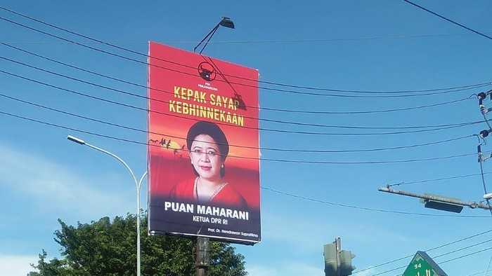 Baliho Puan Maharani Mejeng di Yogya, PDIP DIY: Mungkin dari Tim Mbak Puan