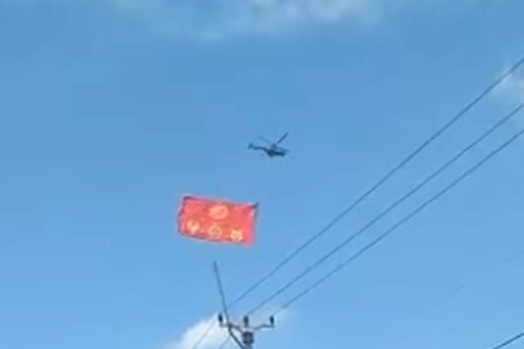 Video Viral Helikopter Kibarkan Bendera China Disebut Dibiarkan, Ini Penjelasan TNI AU