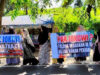 Sambut Jokowi dengan Spanduk 'Bebaskan HRS', Emak-emak di Lampung Diperiksa Petugas